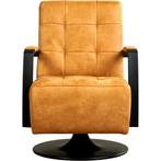 Leren draaifauteuil Mind - Kenia Cognac (cognac) -, Nieuw, Ophalen of Verzenden, 50 tot 75 cm, Industrieel, Modern