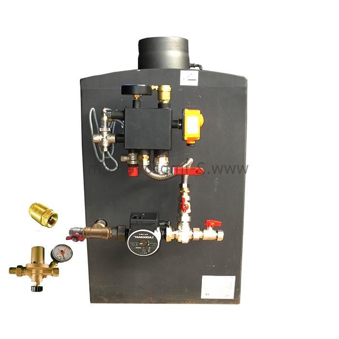 Complete aansluit set cv-houtkachel (Uni 2A), Doe-het-zelf en Verbouw, Geisers en Boilers, Verzenden