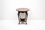 Bijzettafel - Achthoekige mahonie bijzettafel met ingelegd, Antiek en Kunst