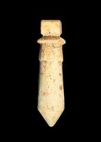 Oude Egypte, late periode Faience Wadj Papyrus Sceptre, Antiek en Kunst