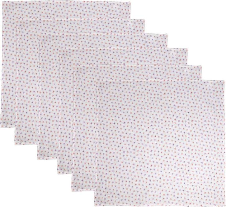 MamaLoes Bloemen 70 x 70 cm 6 Stuks Hydrofiel Multidoek, Kinderen en Baby's, Badjes en Verzorging, Nieuw, Verzenden