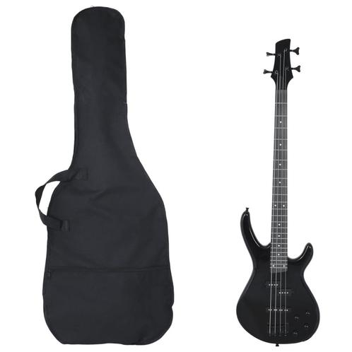 vidaXL Basgitaar voor beginners elektrisch met tas 4/4 46, Muziek en Instrumenten, Snaarinstrumenten | Gitaren | Akoestisch, Nieuw