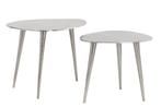 Set van 2 salontafels ELEMENTS 50cm zilver metaal, Huis en Inrichting, Tafels | Salontafels, Ophalen of Verzenden, Nieuw