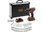 BLACK+DECKER BDCDC18BAFC-QW Accuboormachine kit - 18V - 80, Doe-het-zelf en Verbouw, Gereedschap | Boormachines, Verzenden, Zo goed als nieuw