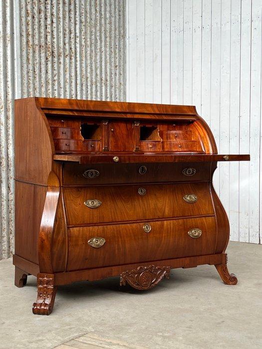 Cilinderbureau - Epoque Transition - Mahogany, Gilt brass, Antiek en Kunst, Antiek | Meubels | Stoelen en Banken
