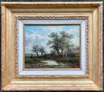 George Heerenbaart (1829-1915) - Hengelaar in landschap, Antiek en Kunst, Kunst | Schilderijen | Klassiek
