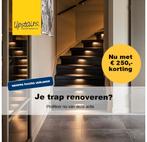 Je Trap Renoveren? Traprenovatie nu met €250,00 korting, Doe-het-zelf en Verbouw, Ladders en Trappen, Nieuw, Trap