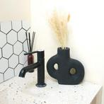 Vaas zwarte | kleine decoratieve | voor gedroogde of verse, Verzenden, Nieuw