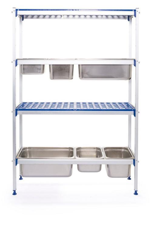 Aluminium Opbergrek Voor GN Containers, Hendi, 1120x355x(h)1, Zakelijke goederen, Horeca | Keukenapparatuur, Nieuw in verpakking