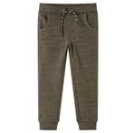 vidaXL Kinderjoggingbroek 128 gemêleerd donker kaki, Verzenden, Nieuw