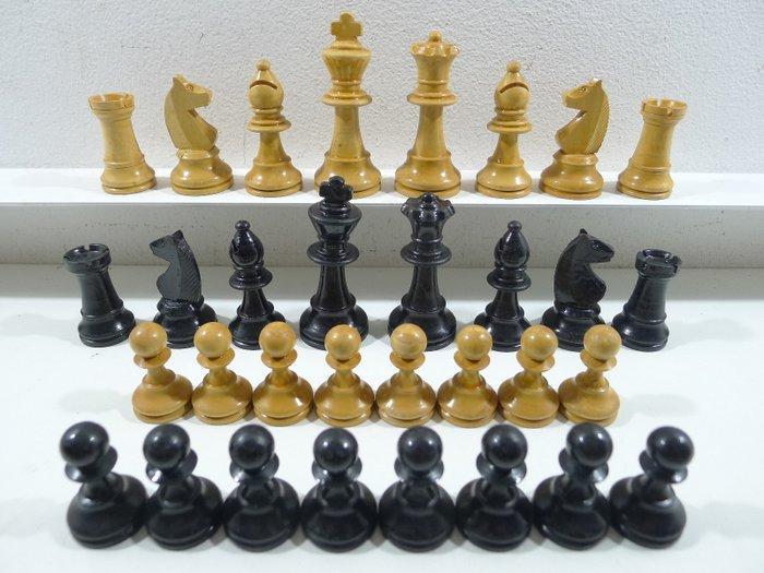 Jeu déchecs type Staunton casier de rangement et échiquier, Antiek en Kunst, Curiosa en Brocante