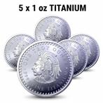 Verenigde Staten. 5 x 1 oz Titanium Aztec Calendar Round BU
