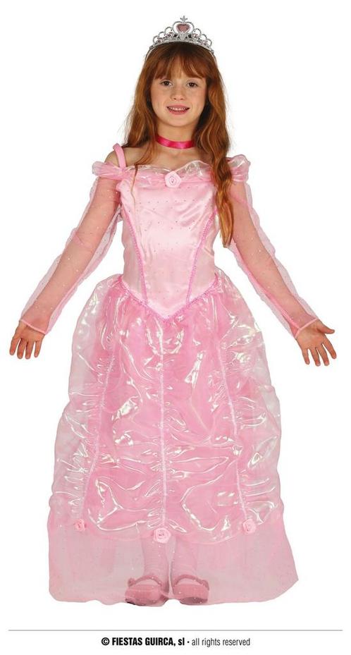 Pink Princess Jurk Louise Kind, Kleding | Dames, Carnavalskleding en Feestkleding, Nieuw, Ophalen of Verzenden