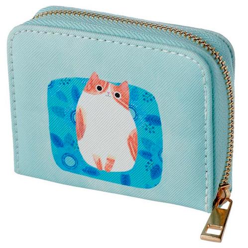 Portemonnee Angie Rozelaar Planet Cat Bruin/Witte Kat Klein, Sieraden, Tassen en Uiterlijk, Portemonnees, Nieuw, Ophalen of Verzenden