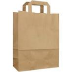 Papier Tassen Bruin  26+17x 25cm bruin 250 st, Zakelijke goederen, Horeca | Overige, Verzenden