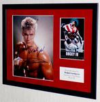 Dolph Lundgren (Ivan Drago) Premium Framed, signed +, Nieuw