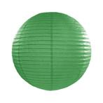 Donker groene lampion rond 25 cm - Lampionnen, Nieuw, Verzenden