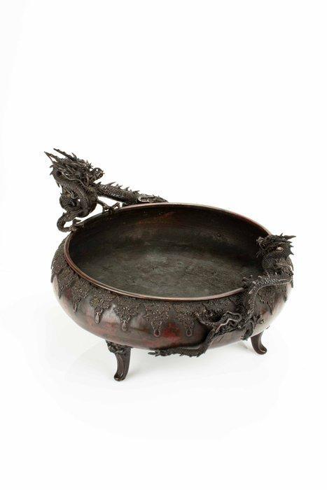 Wierookbrander - Brons, Een zeldzame Japanse bronzen, Antiek en Kunst, Antiek | Overige Antiek