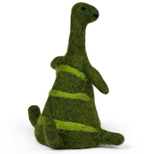 Wolvilt Dinosaurus Brontosaurus - Kleine Handpop/Eiwarmer -, Kinderen en Baby's, Kinderkamer | Inrichting en Decoratie, Nieuw