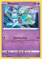 Meloetta 124/264 (Fusion Strike), Hobby en Vrije tijd, Verzamelkaartspellen | Pokémon, Ophalen of Verzenden, Nieuw, Losse kaart