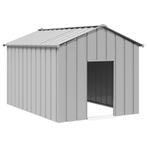 vidaXL Hondenhok met dak 113x153x101 cm gegalvaniseerd staal, Verzenden, Nieuw