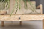 Sem lounge tuintafel 60x32 cm rond brushed teak 4 Seasons, Tuin en Terras, Ophalen of Verzenden, Nieuw, Teakhout