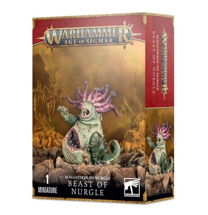 Maggotkin of Nurgle - Beast of Nurgle (Warhammer nieuw), Hobby en Vrije tijd, Wargaming, Nieuw, Ophalen of Verzenden