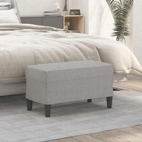 vidaXL Bankje 70x35x41 cm stof lichtgrijs, Huis en Inrichting, Banken | Bankstellen, Nieuw, Minder dan 150 cm, Stof, Verzenden