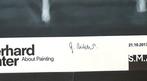 Gerhard Richter - About Painting, originally signed. -