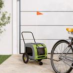 vidaXL Fietskar voor huisdieren Groen en rood 124.5 x 63.5 x, Verzenden, Nieuw