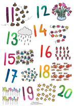 A3 poster - Onderbouw - Cijfers 11 t/m 20, Verzamelen, Posters, Ophalen of Verzenden, Nieuw