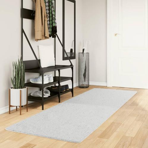 vidaXL Vloerkleed OVIEDO laagpolig 80x250 cm grijs, Huis en Inrichting, Stoffering | Tapijten en Kleden, Grijs, Nieuw, Verzenden