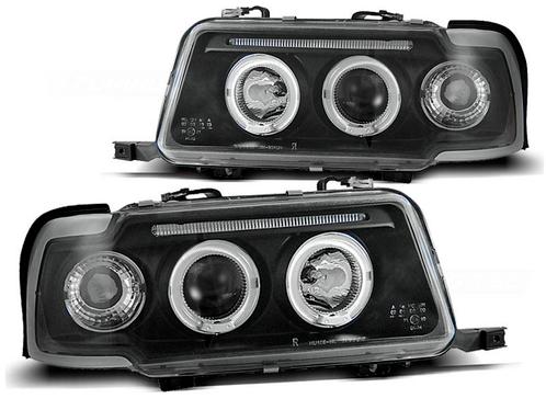 Koplampen Audi 80 Angel Eyes Zwart, Auto-onderdelen, Overige Auto-onderdelen, Ophalen of Verzenden