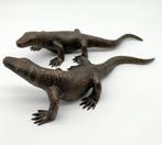 Beeldje - A set of 2 komodo dragons - Brons