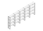 Voordeelrij Nedcon SF Legbordstelling 2000x5030x400mm hxbxd
