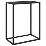 vidaXL Wandtafel 60x35x75 cm gehard glas zwart, Huis en Inrichting, Tafels | Bijzettafels, Verzenden, Nieuw