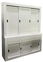 Buffetkast design wit Enschede met dichte deuren 180cm, Ophalen of Verzenden, Nieuw