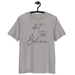 Bitcoin t-shirt- Dont Stop Believin -100% Biologisch Katoen, Kleding | Dames, Nieuw, Grijs, Store of Value, Korte mouw