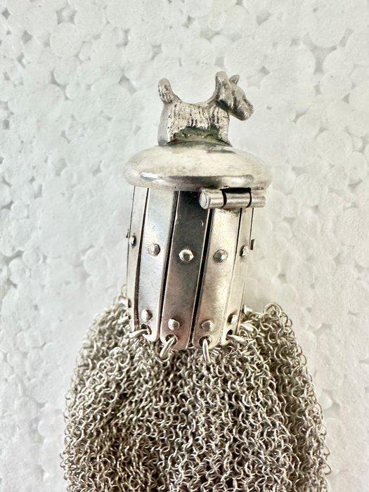 Beeldje - Coin purse - Echt zilver, Antiek en Kunst, Antiek | Goud en Zilver