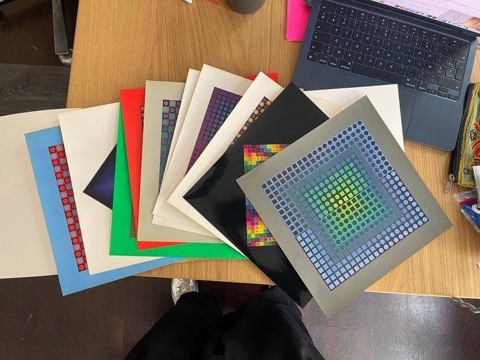 Victor Vasarely (1906-1997) - 10 héliogravures - Éditions du, Antiek en Kunst, Antiek | Overige Antiek
