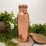 Puur koperen waterfles glad gepolijst ± 500 ml/265 gr., Nieuw