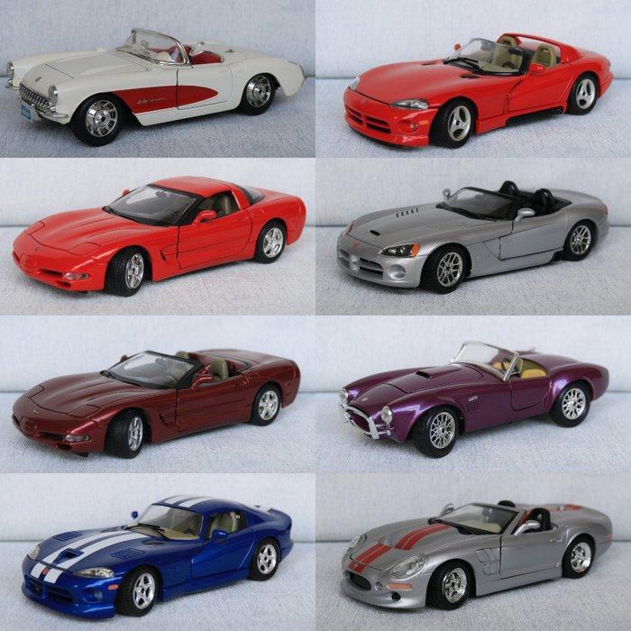Bburago 1:24 - Modelauto (8) - American Muscle; Diverse, Hobby en Vrije tijd, Modelauto's | 1:5 tot 1:12