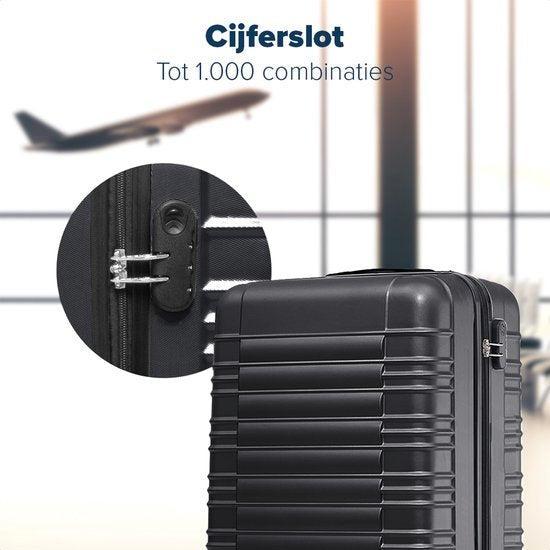 2dekans | TRVLMORE Kofferset - 2 Delig - 38L Handbagage +, Sieraden, Tassen en Uiterlijk, Koffers, Zo goed als nieuw, Ophalen of Verzenden