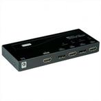 DisplayPort naar HDMI switch - Roline - 4 poorten (Full HD), Verzenden, Nieuw