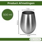 RVS Tumbler – Drinkbeker voor Wijn & Cocktails, Verzenden, Nieuw