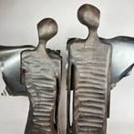 Karol Dusza (XX-XXI) - “Love” 71cm wooden sculpture