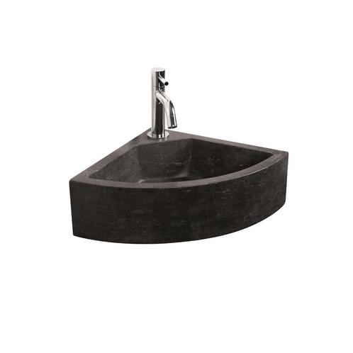 Hoek Fonteinset Natuursteen Taro 30x30x11 cm (kraangat, Doe-het-zelf en Verbouw, Sanitair, Overige typen, Nieuw, Chroom, Ophalen of Verzenden