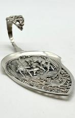 No reserve-Antieke ajour gezaagde zilveren Taartschep met