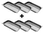 GGM Gastro | (6 stuks) RVS GN bak 1/1 - | GBY1165G#SET6, Verzenden