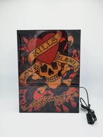 Ed Hardy - Ed Hardy schedel neonreclame - Neonlichtbord -, Antiek en Kunst
